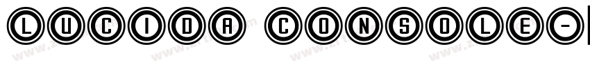 Lucida Console字体转换